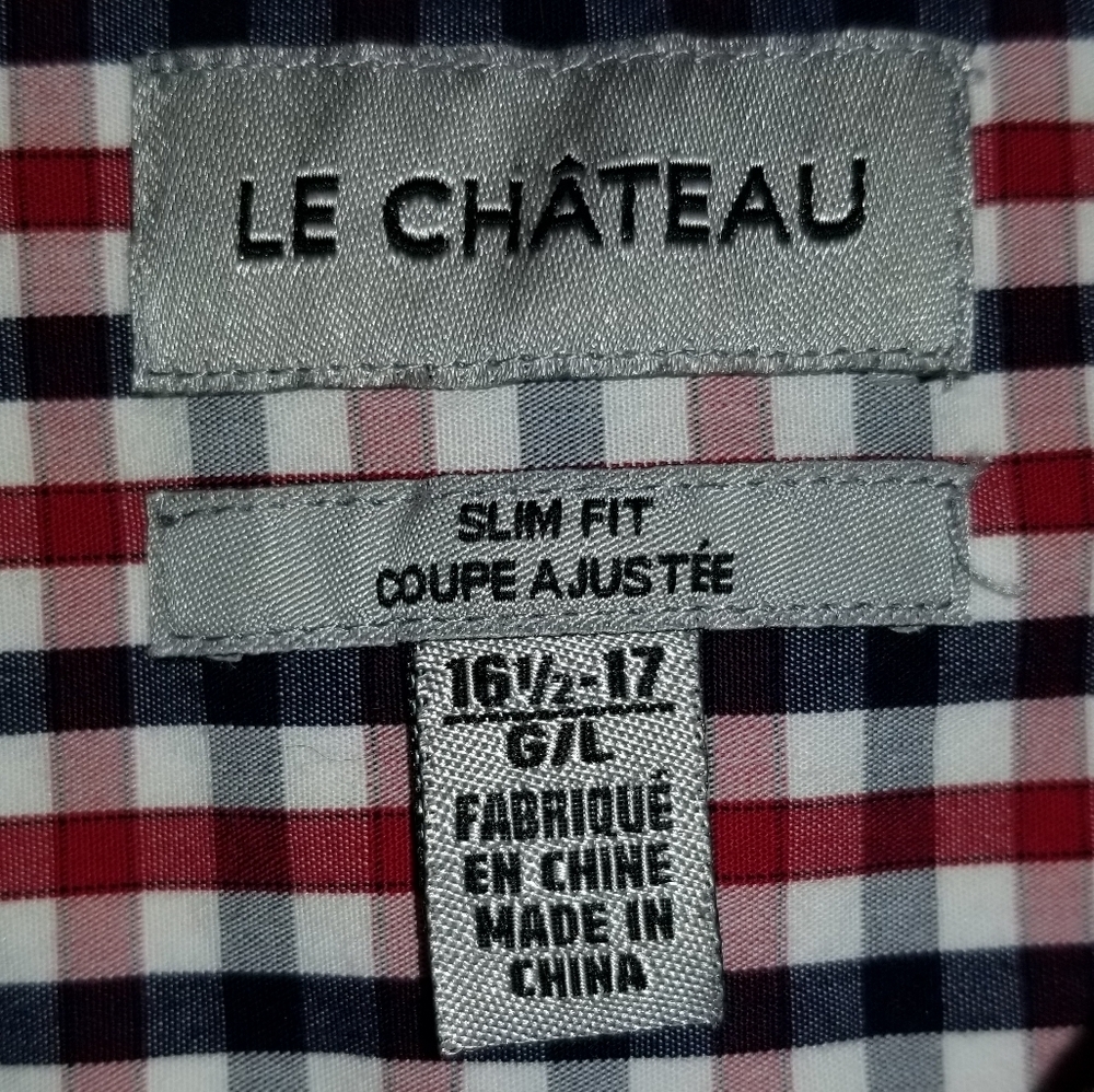 Le Chateau Long Sleeve Button Up Blouse Size L 16.5 - 17 - Picture 5 of 12
